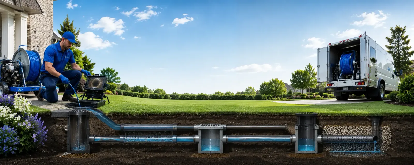 Outdoor drain cleaning information for Inverness, MT
